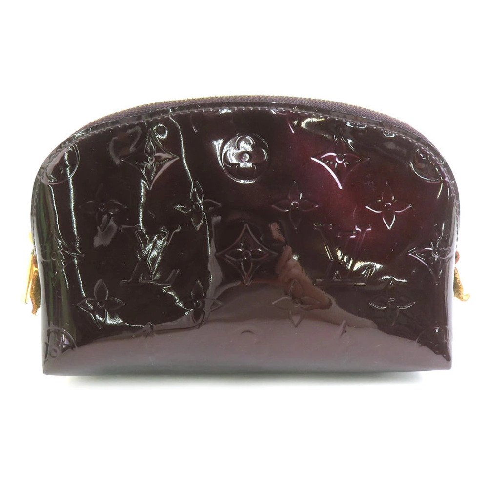 Louis Vuitton Pouch Clutch Monogram Vernis Pochette Cosmetic Amarante Purple